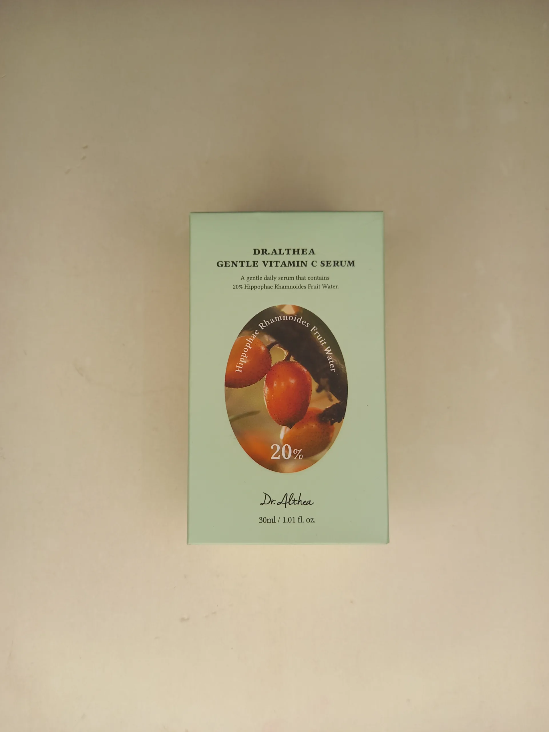 Dr. Alethea Gentle vitamin C serum 20% Hippophae Rhamnoides Fruit Water